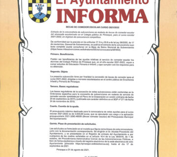 becas comedor 2021-22