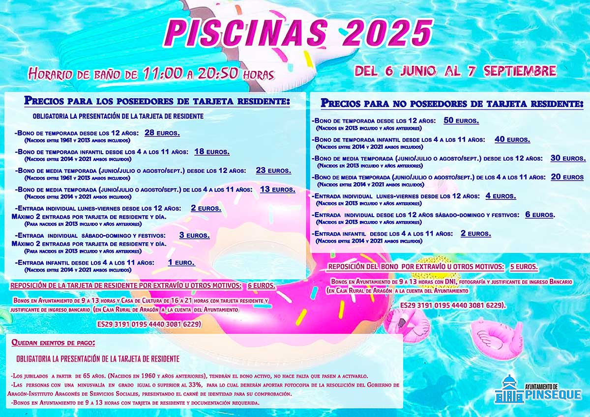 piscinas municipales Pinseque 2025