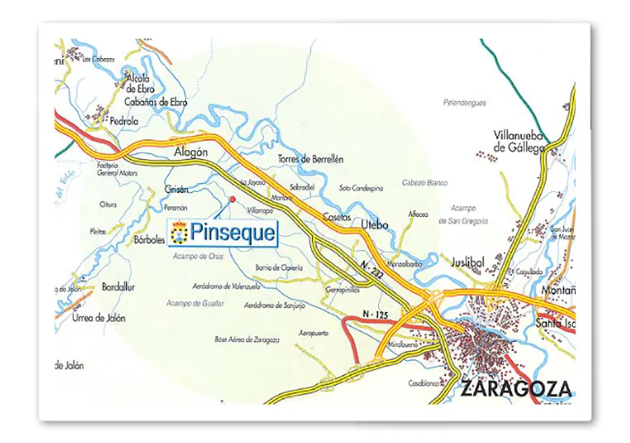 mapa Pinseque