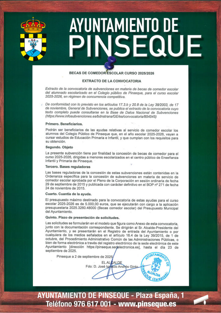 Becas comedor