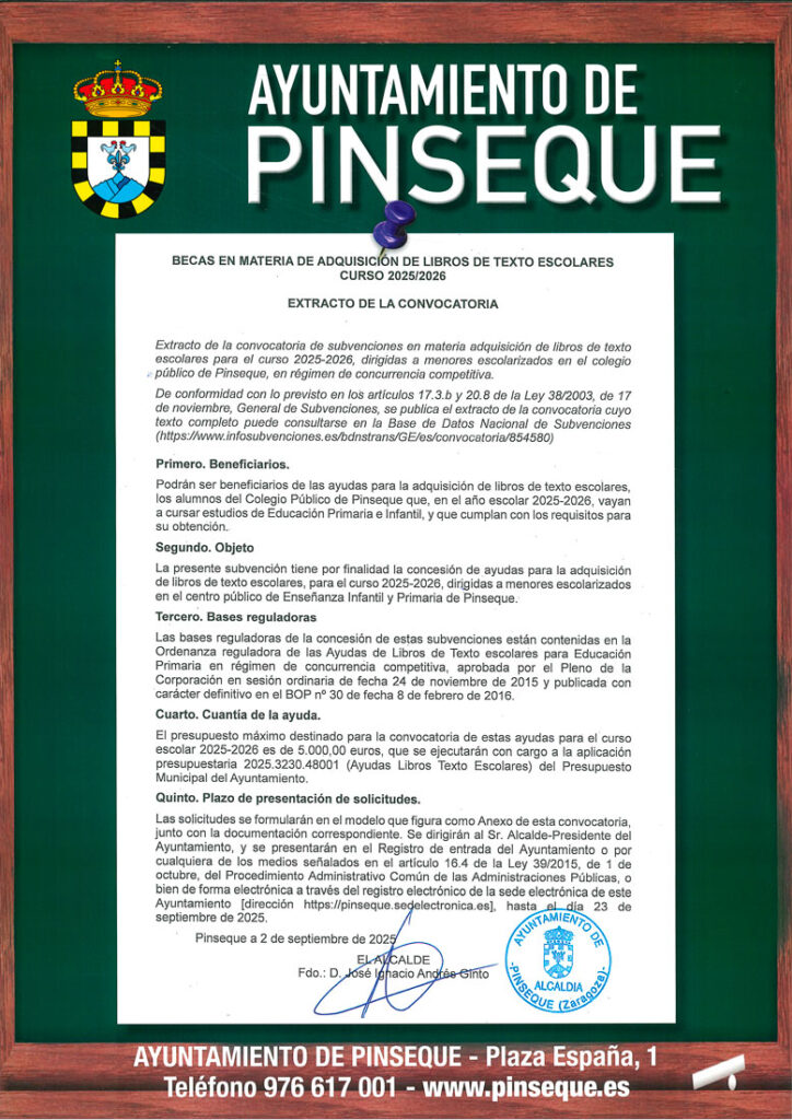 Becas libros de texto