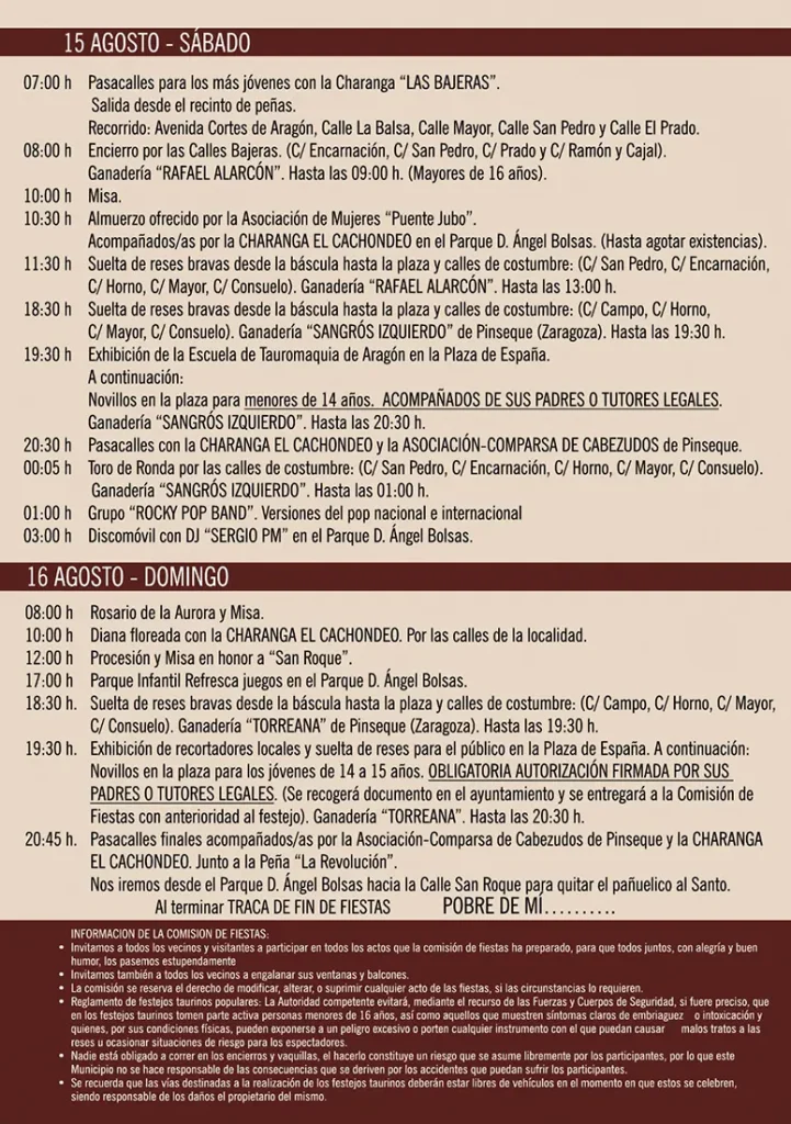 Fiestas en Honor a San Roque 2026